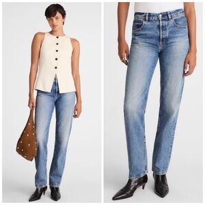 Madewell • NWT • The Tall Longline Straight Jean in Atlin Wash NW488
